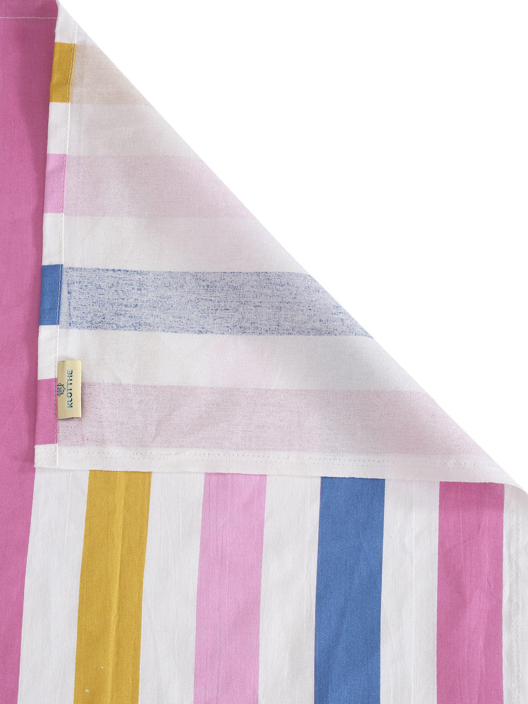 Klotthe Kids Pink Cotton 300 TC Double Bedsheet with 2 Pillow Covers