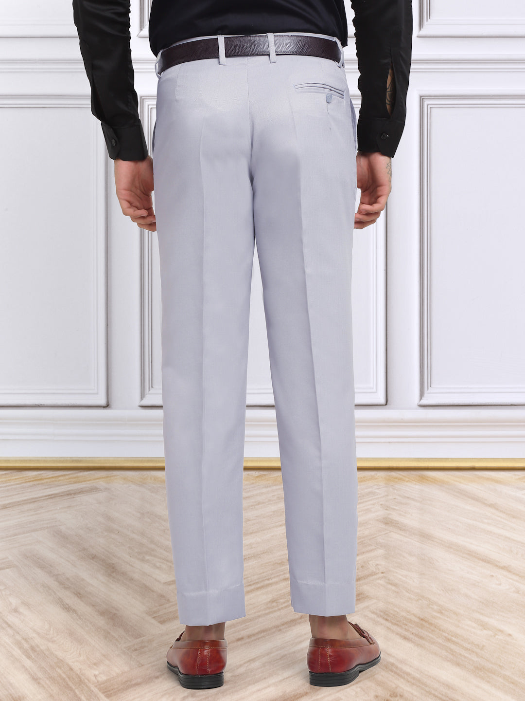 Italian Style Formal Gurkha Pant by KLOTTHE-Grey