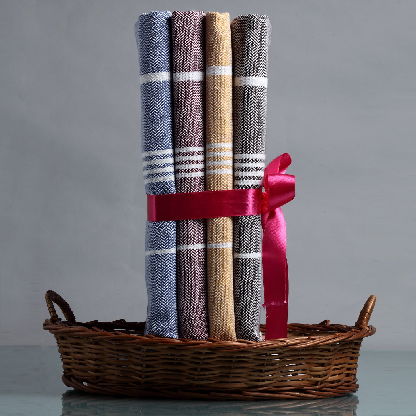 Turkish Style 100% Cotton Bathroom Towels Set of 4 By KLOTTHE®