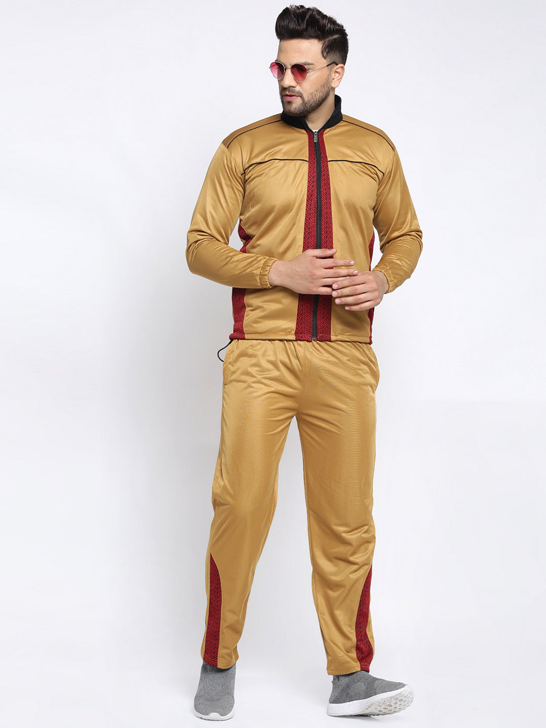 Klotthe Men Mustard Track Suit